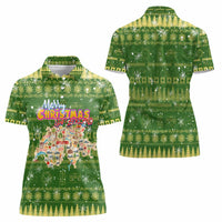 Merry Christmas Switzerland Women Polo Shirt Xmas Travel Map - Wonder Print Shop