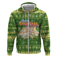 Merry Christmas Switzerland Zip Hoodie Xmas Travel Map - Wonder Print Shop