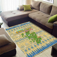 Merry Christmas Scotland Area Rug Xmas Travel Map - Wonder Print Shop