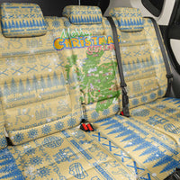 Merry Christmas Scotland Back Car Seat Cover Xmas Travel Map - Wonder Print Shop