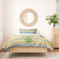 Merry Christmas Scotland Bedding Set Xmas Travel Map - Wonder Print Shop