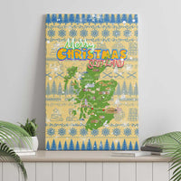 Merry Christmas Scotland Canvas Wall Art Xmas Travel Map - Wonder Print Shop