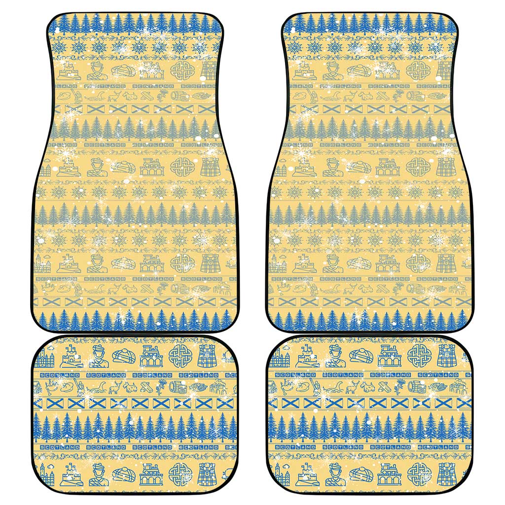 Merry Christmas Scotland Car Mats Xmas Travel Map - Wonder Print Shop