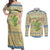 Merry Christmas Scotland Couples Matching Off Shoulder Maxi Dress and Long Sleeve Button Shirt Xmas Travel Map - Wonder Print Shop