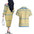 Merry Christmas Scotland Couples Matching Off The Shoulder Long Sleeve Dress and Hawaiian Shirt Xmas Travel Map - Wonder Print Shop