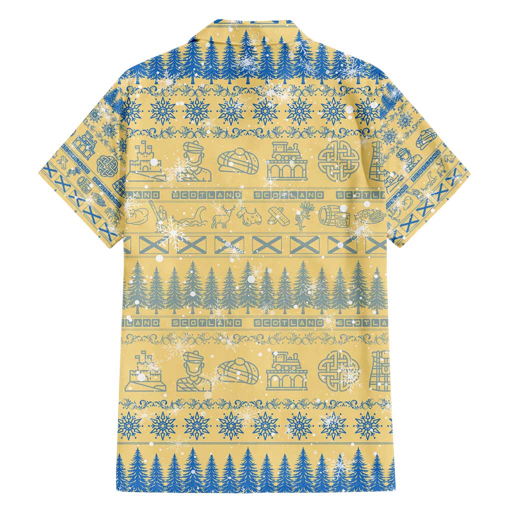 Merry Christmas Scotland Family Matching Long Sleeve Bodycon Dress and Hawaiian Shirt Xmas Travel Map - Wonder Print Shop
