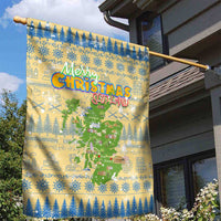 Merry Christmas Scotland Garden Flag Xmas Travel Map - Wonder Print Shop
