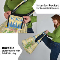 Merry Christmas Scotland Grocery Bag Xmas Travel Map - Wonder Print Shop