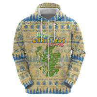 Merry Christmas Scotland Hoodie Xmas Travel Map - Wonder Print Shop