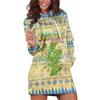 Merry Christmas Scotland Hoodie Dress Xmas Travel Map - Wonder Print Shop
