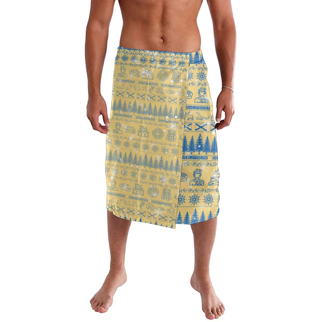 Merry Christmas Scotland Lavalava Xmas Travel Map - Wonder Print Shop