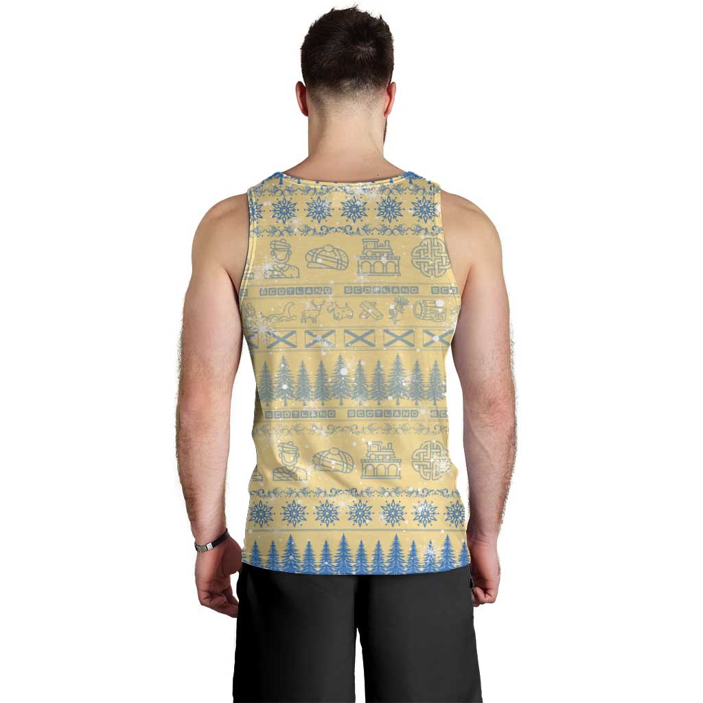 Merry Christmas Scotland Men Tank Top Xmas Travel Map - Wonder Print Shop