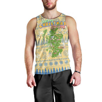 Merry Christmas Scotland Men Tank Top Xmas Travel Map - Wonder Print Shop