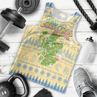 Merry Christmas Scotland Men Tank Top Xmas Travel Map - Wonder Print Shop