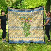 Merry Christmas Scotland Quilt Xmas Travel Map - Wonder Print Shop