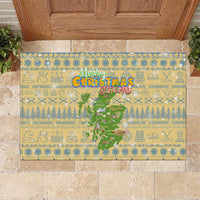 Merry Christmas Scotland Rubber Doormat Xmas Travel Map - Wonder Print Shop