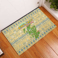 Merry Christmas Scotland Rubber Doormat Xmas Travel Map - Wonder Print Shop