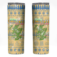 Merry Christmas Scotland Skinny Tumbler Xmas Travel Map - Wonder Print Shop