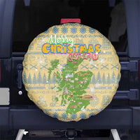 Merry Christmas Scotland Spare Tire Cover Xmas Travel Map - Wonder Print Shop