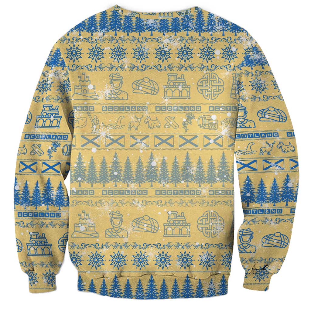 Merry Christmas Scotland Sweatshirt Xmas Travel Map - Wonder Print Shop