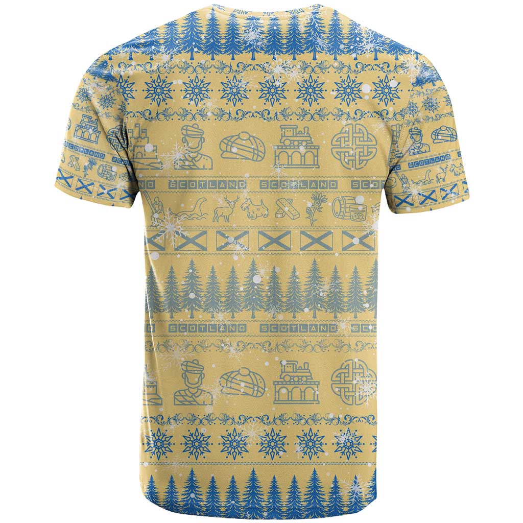Merry Christmas Scotland T Shirt Xmas Travel Map - Wonder Print Shop