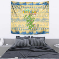 Merry Christmas Scotland Tapestry Xmas Travel Map - Wonder Print Shop