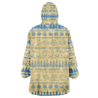 Merry Christmas Scotland Wearable Blanket Hoodie Xmas Travel Map - Wonder Print Shop