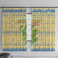 Merry Christmas Scotland Window Curtain Xmas Travel Map - Wonder Print Shop