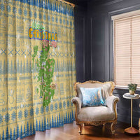 Merry Christmas Scotland Window Curtain Xmas Travel Map - Wonder Print Shop