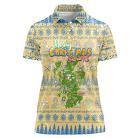 Merry Christmas Scotland Women Polo Shirt Xmas Travel Map - Wonder Print Shop