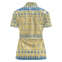 Merry Christmas Scotland Women Polo Shirt Xmas Travel Map - Wonder Print Shop