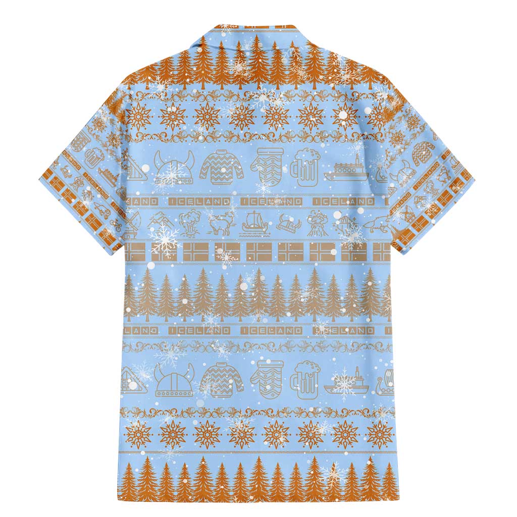 Merry Christmas Iceland Family Matching Mermaid Dress and Hawaiian Shirt Xmas Travel Map - Wonder Print Shop