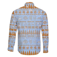 Merry Christmas Iceland Family Matching Off Shoulder Maxi Dress and Hawaiian Shirt Xmas Travel Map - Wonder Print Shop