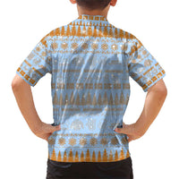 Merry Christmas Iceland Family Matching Short Sleeve Bodycon Dress and Hawaiian Shirt Xmas Travel Map - Wonder Print Shop