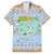 Merry Christmas Iceland Family Matching Summer Maxi Dress and Hawaiian Shirt Xmas Travel Map - Wonder Print Shop