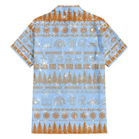 Merry Christmas Iceland Family Matching Summer Maxi Dress and Hawaiian Shirt Xmas Travel Map - Wonder Print Shop