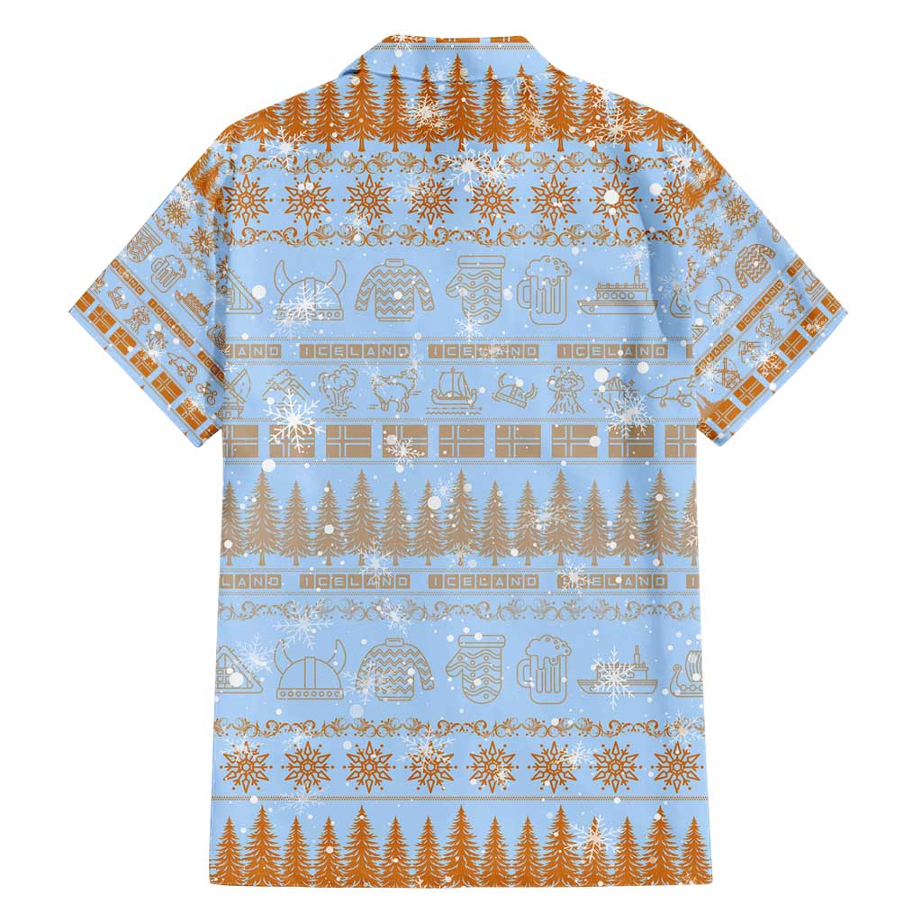 Merry Christmas Iceland Hawaiian Shirt Xmas Travel Map - Wonder Print Shop