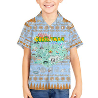 Merry Christmas Iceland Hawaiian Shirt Xmas Travel Map - Wonder Print Shop