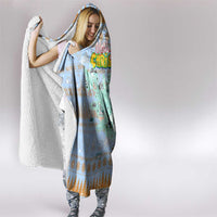 Merry Christmas Iceland Hooded Blanket Xmas Travel Map - Wonder Print Shop