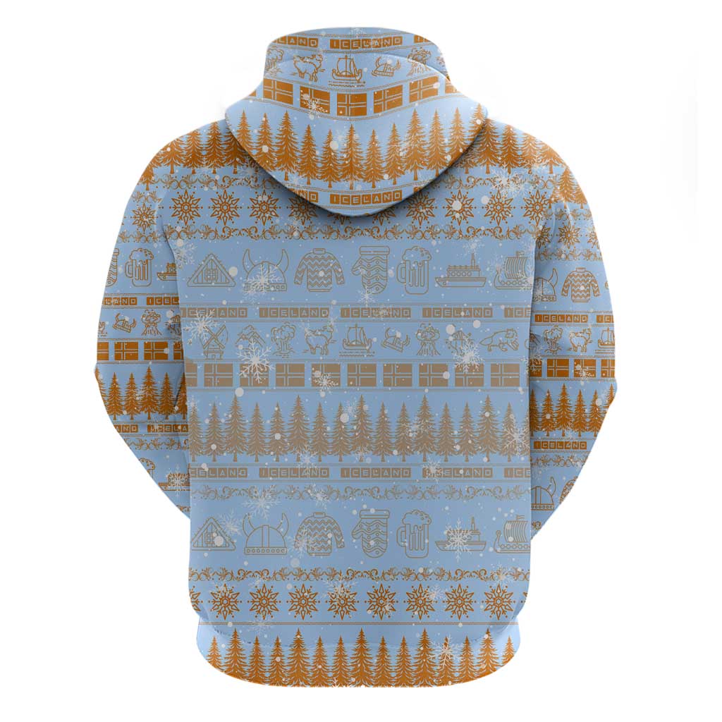 Merry Christmas Iceland Hoodie Xmas Travel Map - Wonder Print Shop
