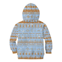 Merry Christmas Iceland Kid Hoodie Xmas Travel Map - Wonder Print Shop