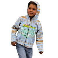 Merry Christmas Iceland Kid Hoodie Xmas Travel Map - Wonder Print Shop