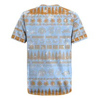 Merry Christmas Iceland Rugby Jersey Xmas Travel Map - Wonder Print Shop