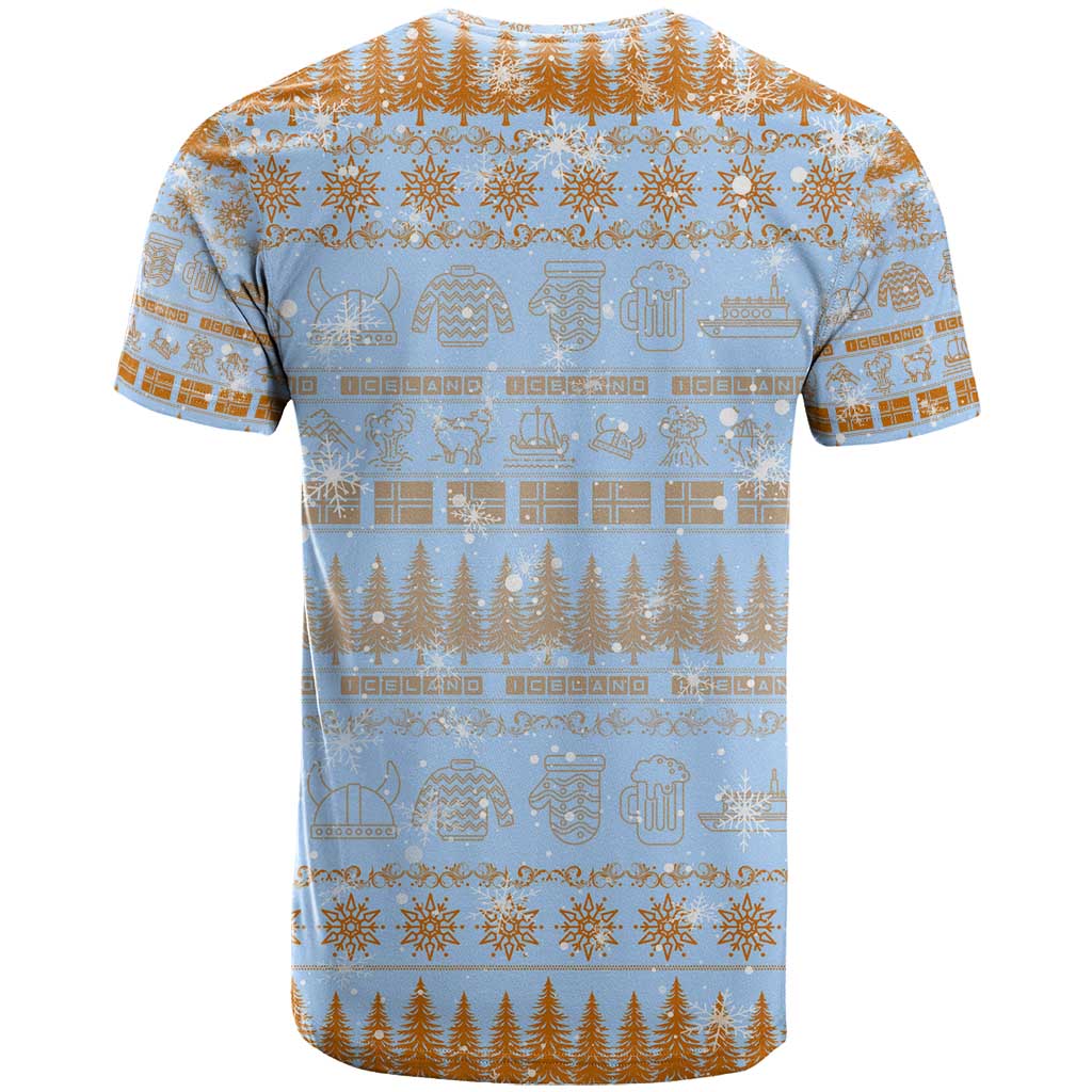 Merry Christmas Iceland T Shirt Xmas Travel Map - Wonder Print Shop