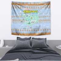 Merry Christmas Iceland Tapestry Xmas Travel Map - Wonder Print Shop