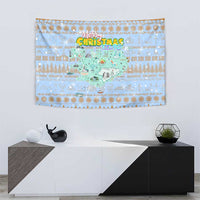 Merry Christmas Iceland Tapestry Xmas Travel Map - Wonder Print Shop