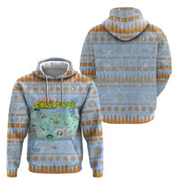 Merry Christmas Iceland Zip Hoodie Xmas Travel Map - Wonder Print Shop