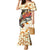 Bass Fishing Reel Cool Dad Family Matching Mermaid Dress and Hawaiian Shirt Tropical Vintage