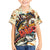 Bass Fishing Reel Cool Dad Family Matching Short Sleeve Bodycon Dress and Hawaiian Shirt Tropical Vintage