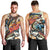 Bass Fishing Reel Cool Dad Men Tank Top Tropical Vintage